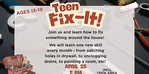 New Program - Teen Fix-It!