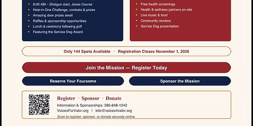 Golf Classic supporting \u201cOperation Rebuild Valor \u201c