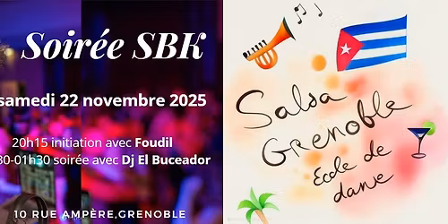 Soir\u00e9e SALSA (y bachata\/kizomba) \u00e0 Salsa Grenoble