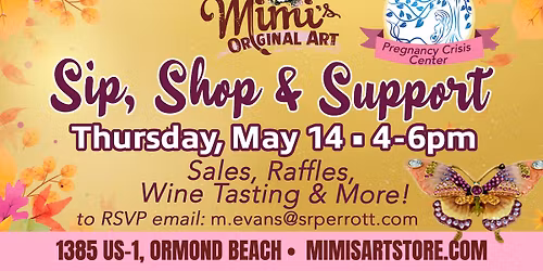 Sip, Shop & Support with Mimi's & Pregnancy Crisis Center