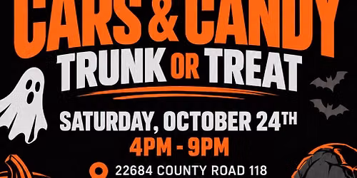 Miracle Tire Werks CARS & CANDY TRUNK or TREAT