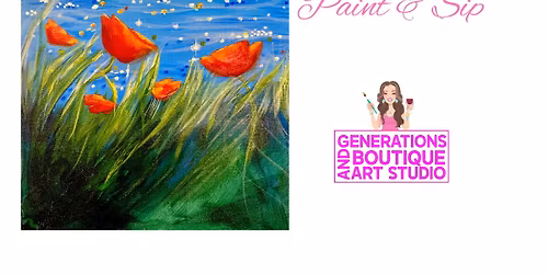 Dancing Poppies Paint & Sip