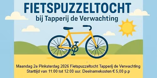 Verwachting fietspuzzeltocht maandag 2e Pinksterdag 2026