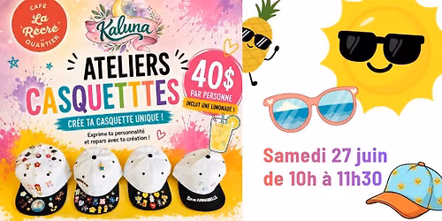 Atelier casquette