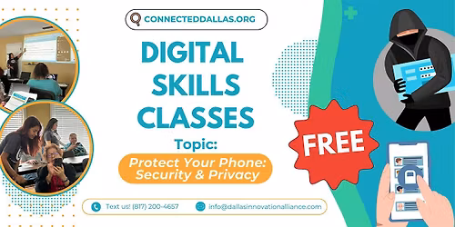 Free Digital Skills Class: Protect Your Phone: Security & Privacy