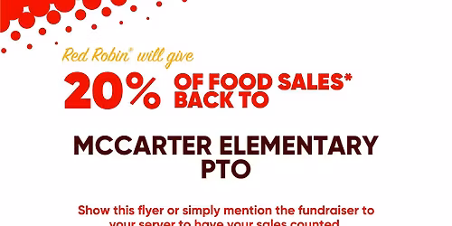 Red Robin School Fundraiser 