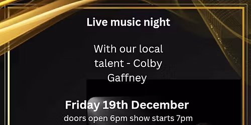 Colby Gaffney concert 