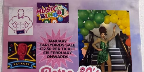 Retro 80\u2019s charity lady\u2019s night