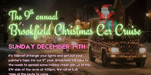 2025 9th Annual Brookfield Christmas Car Cruise