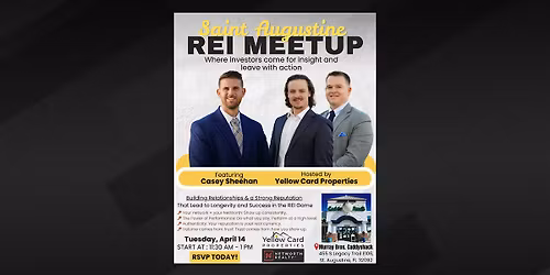 St. Augustine REI April Networking Meetup, feat. Casey Sheehan