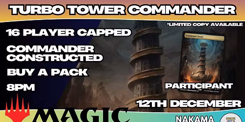 Nakama Shop Player Appreciation - Turbo Tower