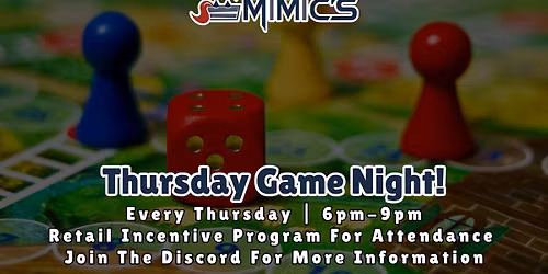 Thursday Game Night!