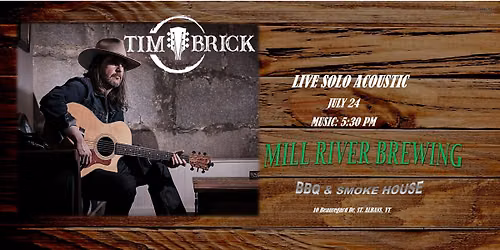 Tim Brick live acoustic at Mill River Brewing