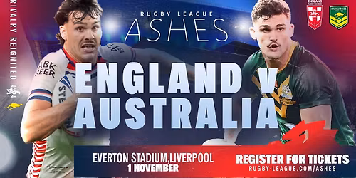 ABK Rugby League Ashes - England vs Australia Tickets