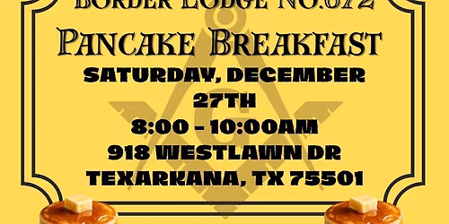 December Scholarship Fund Pancake Breakfast