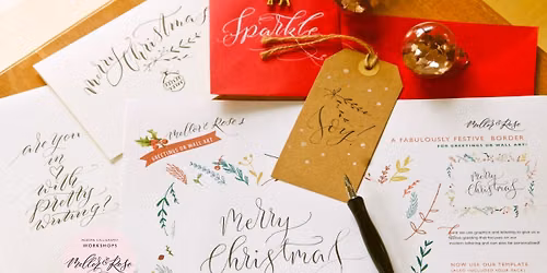Christmas Calligraphy Workshop at Carmel, London 
