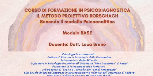 Corso sul Metodo Proiettivo Rorschach - Modulo BASE