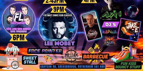 PARTY IN THE Car PARK August Bank Holiday Free Extravaganza At The Mill Dam 