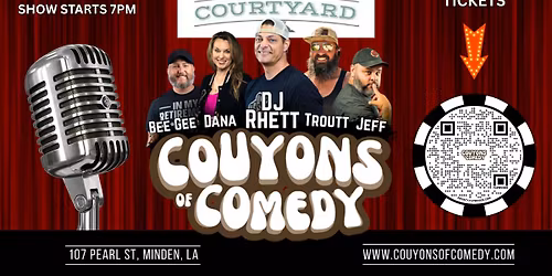 DJ Rhett and the Couyons of Comedy at the Courtyard in Minden, LA