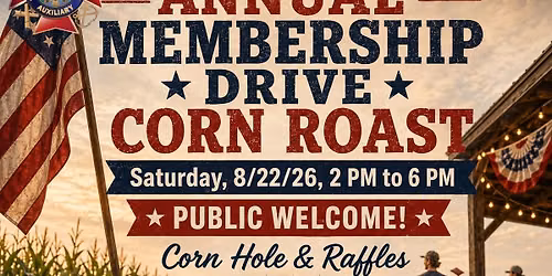 VFW Post 4037 Auxiliary Annual Corn Roast & Membership Drive