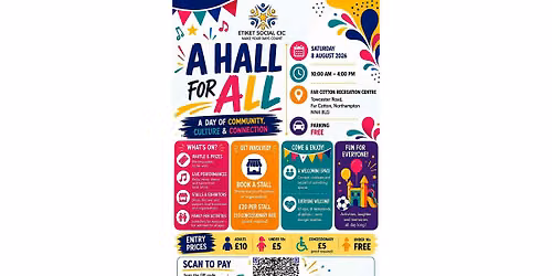 A Hall for All: Community, Culture & Networking event