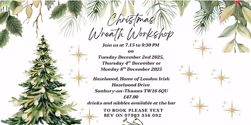 Chriatmas Wreath Workshop