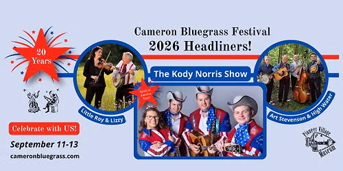 20th Annual Cameron Bluegrass Festival