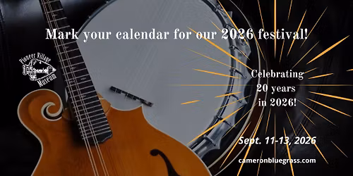 20th Annual Cameron Bluegrass Festival