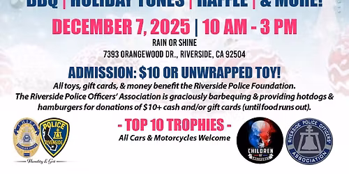 Wasson's Toys For Tots Car Show in Riverside