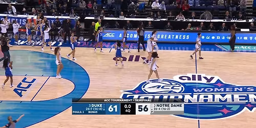 Notre Dame Fighting Irish at Duke Blue Devils Womens Basketball at Cameron Indoor Stadium