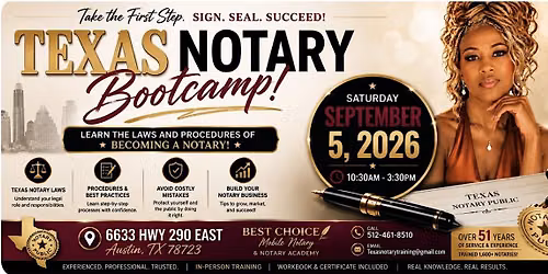 Texas Notary Bootcamp