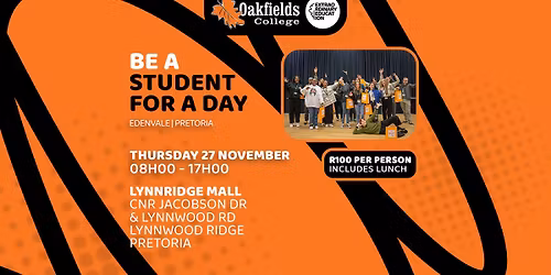 Be A Student for A Day Pretoria campus