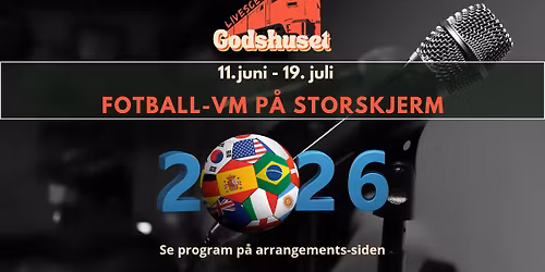 Fotball-VM p\u00e5 storskjerm!