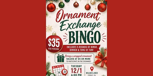 Ornament Exchange Bingo