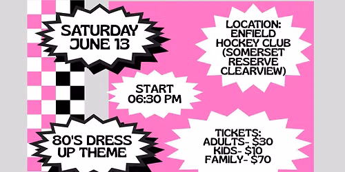 EHC Back to the 80\u2019s BINGO Night