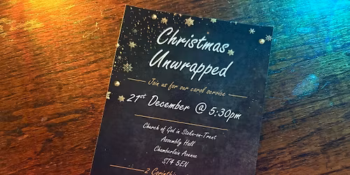 \u2018Christmas Unwrapped\u2019 Carol Service