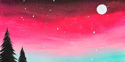 Sip & Paint at the Tobacco Factory, Bristol - "Fuschia Aurora"