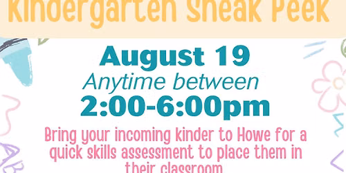 Kindergarten Sneak Peek!