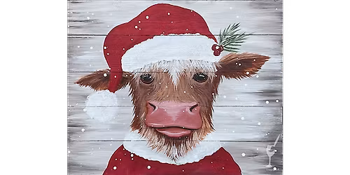 Santa's Sweet Little Helper Says Moo - Paint and Sip in Denver | Classpop!\u2122
