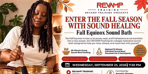 Fall Equinox Sound Bath at Revamp