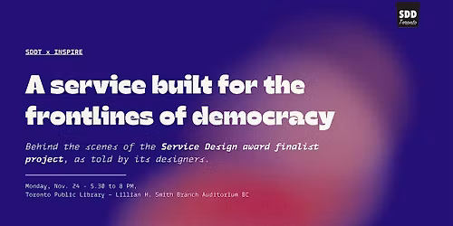 Inside a Service Design Network Finalist Project: Designing for democracy