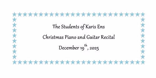 Christmas Student Recital