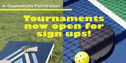 Pickleball & Cornhole Tournaments!