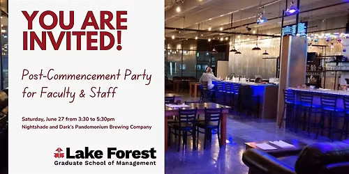 Faculty & Staff Post Commencement Celebration