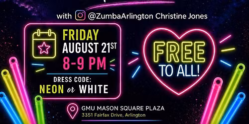 FREE Glow Zumba on the Plaza
