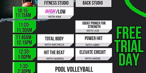 Find Your Fit Event!  Free Day of Membership