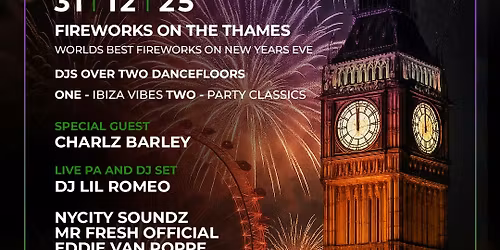 NYE Fireworks on the Thames - The worlds best Fireworks \/ flash sale