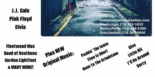 Sidestreet Detour at Eastbay Lodge