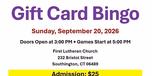 Gift Card Bingo