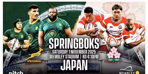 SOUTH AFRICA VS JAPAN. FANZONE ENTRY WITH WEMBLEY STADIUM TICKETS ONLY
